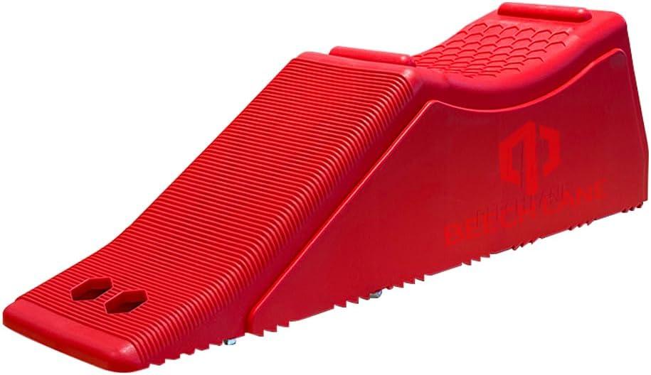 Beech Lane Tandem Trailer Ramp Provides 5.5" of Tire Lift, Makes Changing Dual Axle Trailer Tires A Breeze, 15,000LB Rating, Essential RV Safety Tool, Engineered for Extra Traction