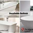 Shower Splash Guard Kit, Large Splash Guards for Bathtub Waterproof Self-Adhesive Shower Corner Guards to Keep Water in Shower or Bath, Pack of 2 (9.1 x 7.1 inches) (White)