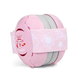 LYSIAN Pink Baby Ear Muffs Noise Cancelling with Elastic Headband, Baby Headphones Earmuffs for Infant Hearing Protection Sleeping, Nap, Travel, Games, Festival