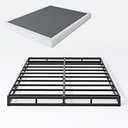 Vehowy Low Profile Box Spring Queen Size, 3 Inch Box Spring for Queen Bed, Heavy Duty Mattress Foundation, Metal Bed Base,Non-Slip,Easy Assembly