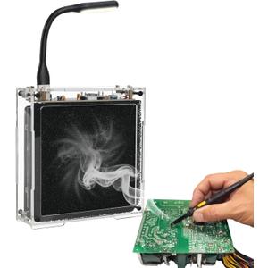 BANRIA Soldering Practice Kit, DIY Solder Fume Extractor Soldering Project Kit, Solder Smoke Absorber Kit with LED Light & Filters, Solder Smoke Remover Absorber DIY Working Fan for Soldering Station