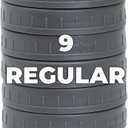 9 Pack Gray Regular Mouth Mason Jar Lids with Silicone Rings,9 Color to Choose, Plastic Mason Jar Lids,Plastic Canning Lids, Fit Ball,Kerr and More (Gray)