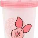 Silver Buffalo Disney Winnie the Pooh 4 Pack Color Changing Plastic Tumblers Featuring Eeyore, Winnie the Pooh, and 2xPiglet, 24 Ounces
