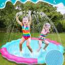 Kids Dog Splash Pad Sprinkler - Jasonwell Non Slip Dog Sprinkler Pad Splash Pool Puppy Dogs Pool Summer Outdoor Water Toys Backyard Durable Splash Pad for Toddlers Kids Small Medium Large Dogs Pet