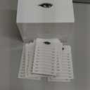 LIXIMMAZN 10 Layers Acrylic Eyelash Storage Box,Eyelash Holder Extension Tool,Makeup Organizer False Eyelashes Glue Pallet Holder, Grafting Eye lashes Close-Packed Display with 10 Pallets (White)