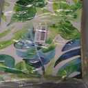 2 x Pack of 2, Decorative Throw Pillow Covers Green Leaves Woven Farmhouse Outdoor Cushion Covers Soft Texture Couch Cushion Case for Couch Sofa Bedroom Living Room