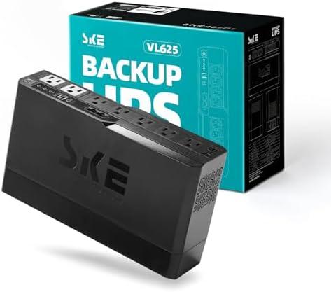 Amazon.com: SKE Compact Size 625VA/360W UPS Battery Backup & Surge Protector for Computer UPS Uninterruptible Power Supply Phoenix VL625 : Electronics