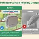 Zakkart SnugCloud Foldable Cat Window Perch - Cordless, Ultra Soft Machine Washable Bed with 4-Sided Bolster, Metal Frame - Window Hammock for Large Cats and Kittens (Cream White, Medium) (Medium (22.8"x15.7"))