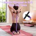 2 x 6-Tube Pedal Resistance Band for Women,Fixed High Resistance Foot Pedal Exerciser,Anti-Snap Home Gym Workout Equipment for Abdomen,Waist,Arm,Leg,Glutes,Full Body Toning & Strength Training