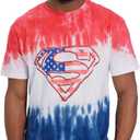 DC Comics Justice League Superman July 4th Matching Family T-Shirt Toddler to Adult Sizes (2T - 2XL)
