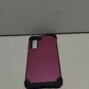 Meifei Samsung S21 5G Case, Samsung Galaxy S21 5G Case 3 Layer Hybrid Hard PC Soft Silicone Heavy Duty Rugged Bumper Shockproof Full-Body Protective Phone Cover for Samsung Galaxy S21 5G 6.2", Purple