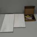 Small Floating Shelves for Wall - 12 x 9 Inch White Shelves for Bedroom, Living Room, Bathroom, Kitchen, Office Decor Set of 3