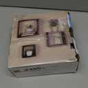 MELANNCO Floating Wall Square Cube Shelves for Bedroom, Living Room, Bathroom, Kitchen - Wood, Set of 3, Black