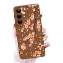 OOK Floral Case for Samsung Galaxy S26 Plus, Cute Cherry Blossom, Brown