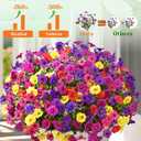 Yastouay Artificial Flowers for Outdoors, 22 Bundles UV Resistant Artificial Outdoor Flowers, Realistic Fake Outdoor Flowers Plant Faux Flowers for Outdoor Planters Front Porch Patio Window Box