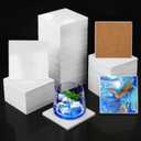 60 PCS 4 Inch Sublimation Square Ceramic Coasters with Cork Backing Pads, Glazed Square Coaster Tiles for Drinks, DIY Crafts Home Kitchen Decor.
