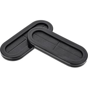 uxcell Rubber Grommet Oval Double-Sided Mount Size 110 x 40 mm for Wire Protection 4pcs