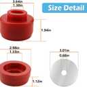Body Mount Bushing Kit Fits for 1999-2014 Chevy Silverado & Sierra 1500/2500 2WD/4WD Polyurethane Body Cab Mounts Replace 7-141 Red (24PCS)