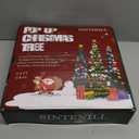 SINTENILL 6 FT Pop Up Christmas Tree with 100 LED Timer Lights & Remote, Green Collapsible Christmas Tinsel Tree Artificial Pencil Tree Xmas Decoration for Holiday Home Office Party, USB Powered