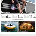 Electric Air Pump for Paddle Board, 22PSI Sup Pump for Paddleboard Inflator and Deflator with 12V DC Car Connector and Portable Boat, Kayak Accessories for Water Sports