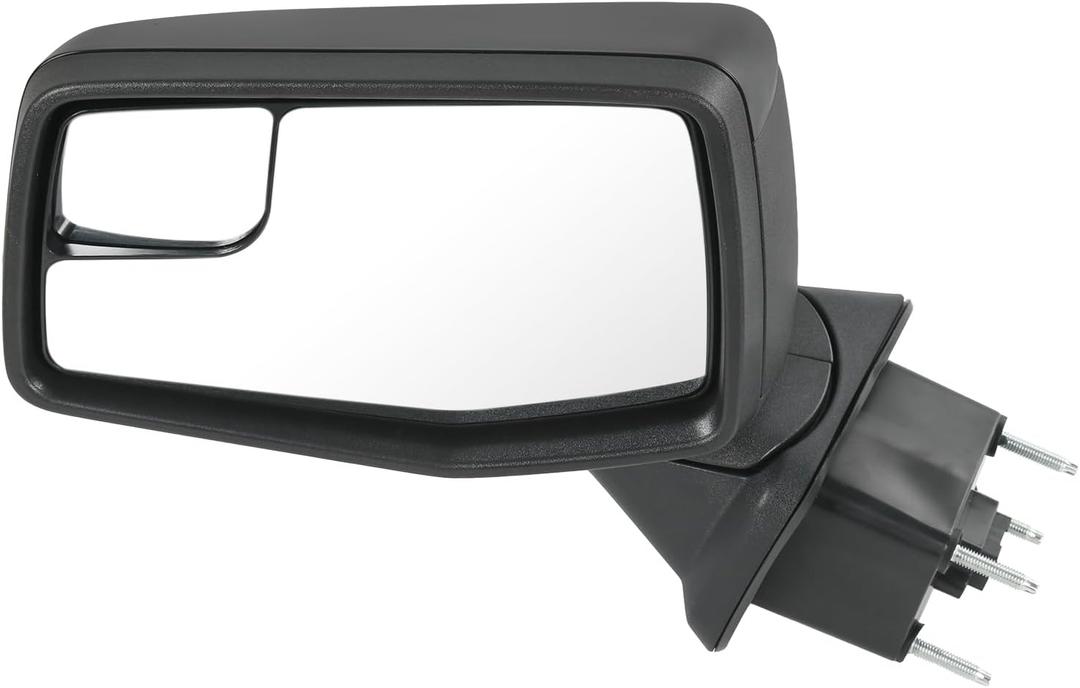JDMSPEED Left Driver Side Mirror Compatible with 2019-2025 Chevy Silverado 1500 Black Power Glass Manual Folding Non-Heated without Turn Signal Replace#GM1320582(3Pins)