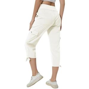 YuKaiChen Women's Capris Hiking Summer Pants Outdoor Athletic Casual with Pockets, Large