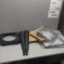 24 Inch Metal Bar Stools, Backless Industrial Bar Stool with Wood Seat, Stackable Counter Height Bar Stools Set of 4 for Kitchen Island, Restaurant, Bar (Black)