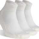 3 Pairs Merino Wool Ankle Socks for Men Women - Athletic Business Casual Running Arch Support Everyday (White, XXL)