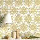 CiCiwind 17.3393.7 Peel and Stick Wallpaper White and Gold Geometric Wall Paper Modern Striped Contact Paper Removable Self Adhesive Wallpaper for Bedroom Bathroom Walls Covering
