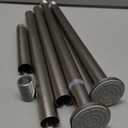 Umimile Shower Curtain Rod, 1 Inch Diameter Adjustable Spring Tension Curtain Rod, 304 Stainless Steel Shower Rod for Bathroom, Windows, Never Rust Non-Slip (Stainless Steel, 50-86)