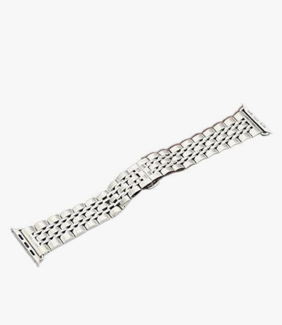 Watch Strap, 38Mm 42Mm Silver Gold Men's Watch With Stainless Steel Strap