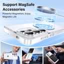 Designed for Samsung Galaxy S26 Ultra Case with Magnetic Stand, Clear Case [Military Drop Protection][Great Grip Feeling] Slim Shockproof Phone Cover for S26 Ultra, White