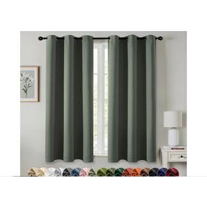 MIULEE Dark Mallard Blackout Curtains for Bedroom Living Room 63 Inches Long 2 Panels, Thermal Insulated Room Darkening Drapes Solid Grommet Noise Reduction Light Blocking Window Treatments 40x63 Inch 3