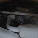 Drive Medical 11148-1 Folding Steel Bedside Commode Chair, Portable Toilet, Supports Individuals Weighing Up To 350 Lbs, with 7.5 Qt. Bucket and 13.5 Inch Seat, Grey