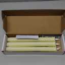 Homemory 3 Pcs Flameless Taper Candles with Remote Timer Dimmer, 9.6" Ivory LED Candlesticks Battery Operated, Plastic Flickering Flameless Candles for Fireplace Wedding Seasonal Indoor Decorations