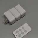 Remote Control Outlet, TESSAN Electrical Light Switch, Plug in Wall Plug with ON/Off Switch for Indoor String Lights, Lamps, Home Small Appliances, 100ft Range (1 Remote + 3 Outlets)