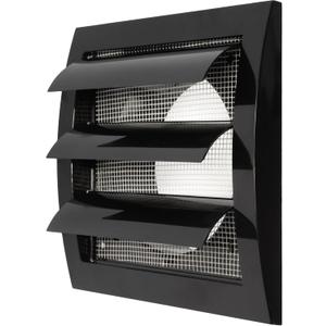 Repa Market ABS Plastic Black 4 Inch Dryer Vent Cover Outside, 4 Inch Exhaust Vent Cover with Flaps and Insect Screen for Walls or Ducting, Outside Vent Covers for House, Kitchen, Exterior Wall Vent
