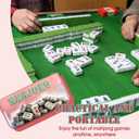 American Mahjong Card Holder with High-Light Bar Indicator Ruler, PVC Mahjong Accessory for Beginners, Rule Sheet Holder for Game Night, Pink, 12 x 12 Inches