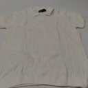 Men's Johnny Collar Polo Shirts Crochet Hollow Out Summer Casual Shirt L