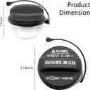 Car Fuel Cap Replacement OEM#31010-3L600 310103L600 - Tight-Sealing Gas Cap Compatible with Accent Azera Elantra Genesis - Professional Car Accessories Fuel Tank Cap, 3.14x3.14x2.55 inch