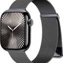 Magnetic Band Compatible for Apple Watch Bands Women Men 40mm 38mm 41mm 42mm 46mm 44mm 45mm 49mm, Stainless Steel Mesh Metal Sport Strap Wristband iWatch Series 11 10 9 8 7 6 5 4 3 2 1 SE Ultra