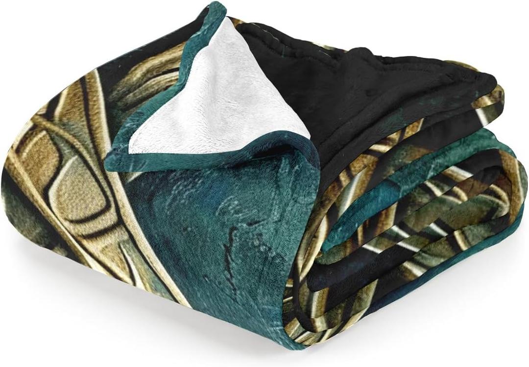 Celtic Knot Throw Blanket, Nordic Style for Bed Sofa Living Room, Super Soft Cozy Bed Blanket Lightweight Plush Fuzzy Blankets and Throws (50"x 40")
