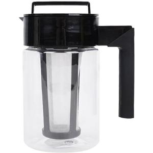 Generic 1PCS Cold Brew Coffee Maker,Coffee Pots Fruit Drink Iced Coffee Brewer Silicone Handle Big Capacity Filter Coffee Kettle Iced Tea Pitcher(900ml), AM0XEB0JYYKUS