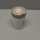 Owala SmoothSip Slider Insulated Stainless Steel Coffee Tumbler, Reusable Iced Coffee Cup, Hot Coffee Travel Mug, BPA Free 12 oz, Vanilla Bean