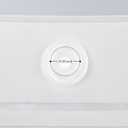 River Dream Waterproof PEVA Snap-in Shower Curtain Liner Replacement: No Hook Shower Curtain Liner Removable to Attach and Snap On/Off, Frost, 70x54