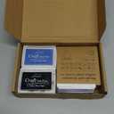 of 24 Pcs Rubber Stamp and Craft Ink Set 16 Pcs Wooden Rubber Stamps 8 Pcs Ink Pad for Craft DIY Card and Scrapbooking