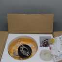 GloMuse Mid Century Modern Pendant Light Fixture Hanging Light Vintage Kitchen Island Light Glass Lights for Dining Room Living Room Orange and Pink