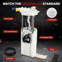 E3972M Electric Fuel Pump Module Assembly Compatible with Buick Enclave 2008, For GMC Acadia 2007-2008,V6 3.6L Replaces# 19167078, M10130