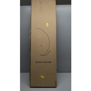 75 inch Dimmable LED Arc Floor Lamp for Living Room with Foot and Remote Control, 3 Color Temperatures, 3000K-6000K Whites, LED Corner Lamp, Modern Standing Tall Lamp for Bedroom B62LD05