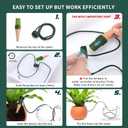 BYDOLL Plant Self-Watering Stakes Automatic Plant Dripper Watering Spikes for Indoor Outdoor Bonsai,Insert Devices for Vacation Garden use,Drip Irrigation System 5 Pack (4.3''x1.3'')